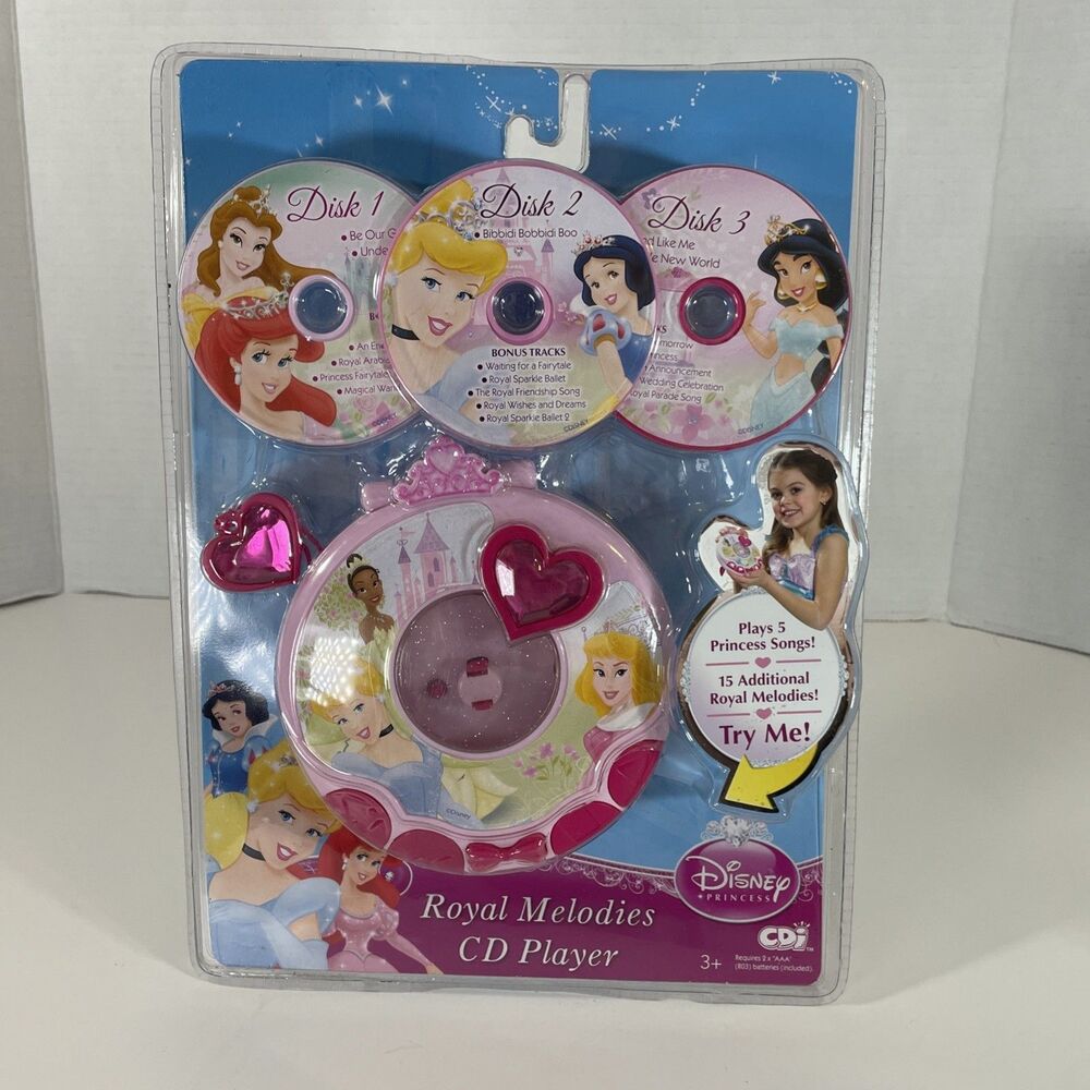 Disney Princess Royal Melodies Toy CD Player New Sealed